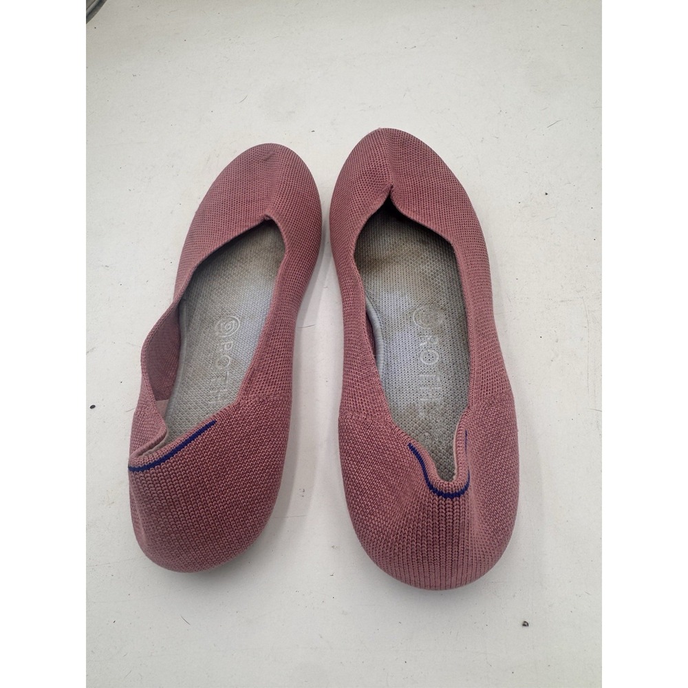 Rothy's The Flat Womens Size 9'dusty Rose  Pink Knit Ballet Flats Washable Shoes